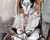 坐在摇椅里杰奎琳 - 巴勃罗·毕加索